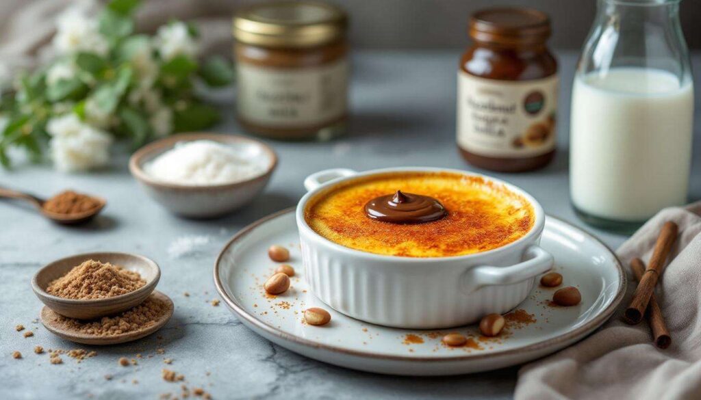 Envie d’un dessert gourmand ? La crème brûlée à la pâte à tartiner est la solution !