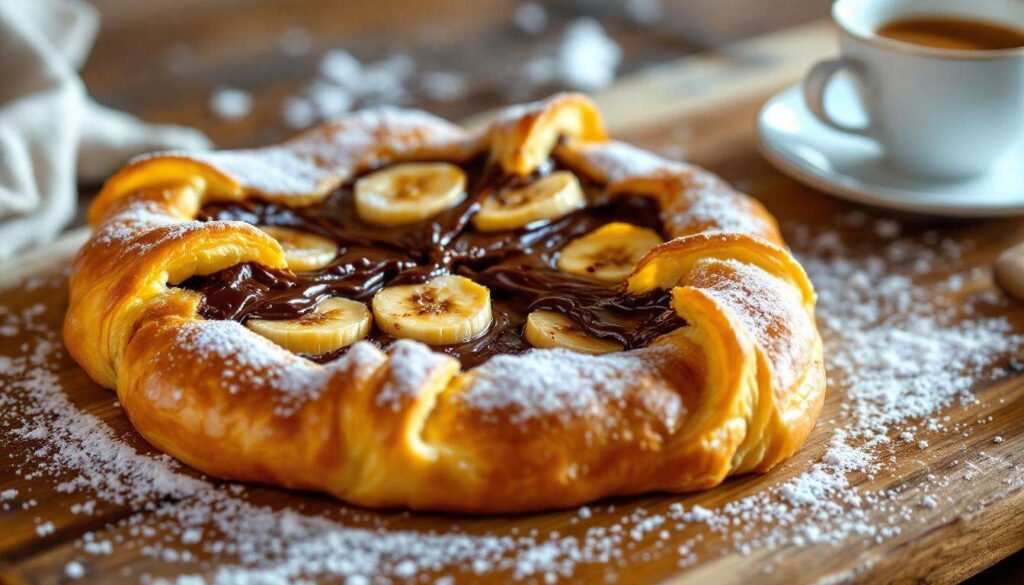 L’alliance inattendue de la banane et du chocolat dans une galette des rois moelleuse et irrésistible : oserez-vous