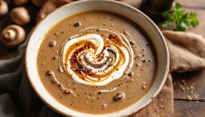 Le secret de Cyril Lignac pour un velouté aux champignons inratable (et ultra réconfortant)