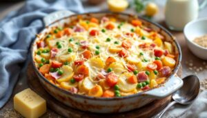 Ce gratin de légumes au jambon part toujours en premier : simple, généreux, ultra moelleux