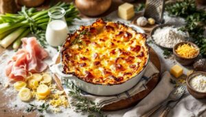 « Un gratin poireaux-jambon léger et rapide » : la recette conviviale qui transforme mes dîners d’hiver en moins de 40 minutes