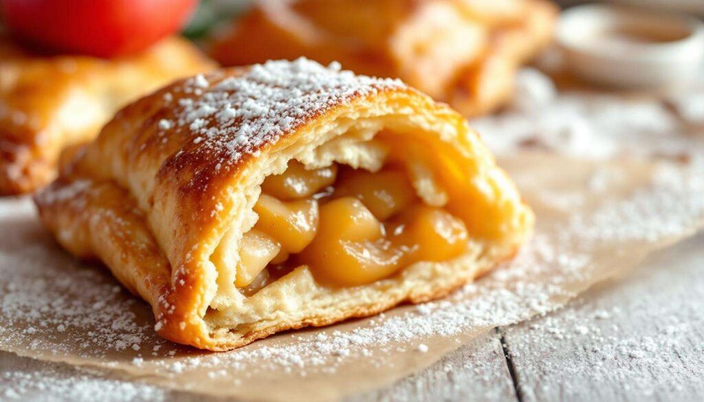 Chaussons aux pommes express : croustillants au four avec une simple pâte feuilletée