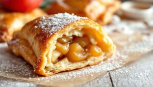 Chaussons aux pommes express : croustillants au four avec une simple pâte feuilletée