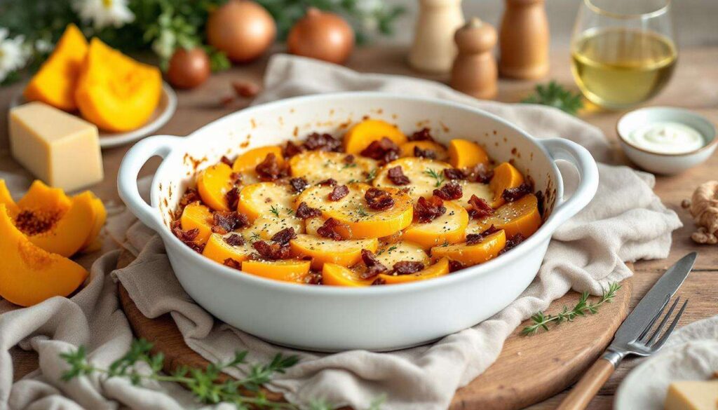 Courgiflette à la butternut : le gratin façon tartiflette, si simple et ultra fondant