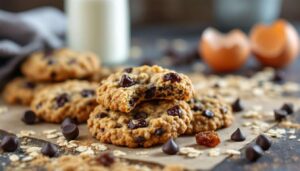 Voici ces biscuits aux flocons d'avoine raisins et chocolat, ultra gourmands mais légers, à essayer ce soir