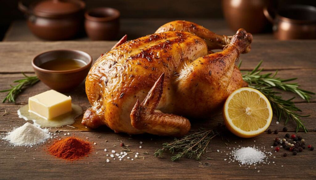 Recette poulet roti au four : maison, facile et délicieuse