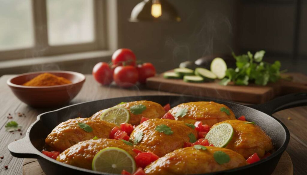 Poulet colombo : recette antillaise épicée maison