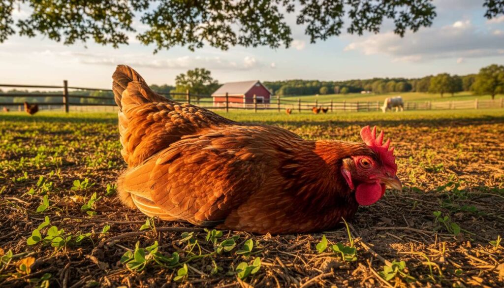 Pourquoi les poules s'aplatissent ?