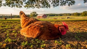 Pourquoi les poules s'aplatissent ?