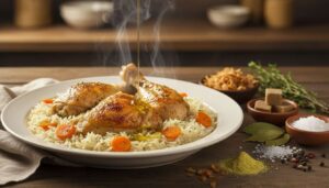 Recette poule au riz : maison, facile et délicieuse