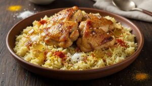 Riz au poulet : recette simple et savoureuse maison
