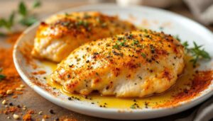 Cuisson blanc de poulet au four : temps, température et astuces
