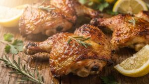Cuisses de poulet : recettes savoureuses au four et à la poêle